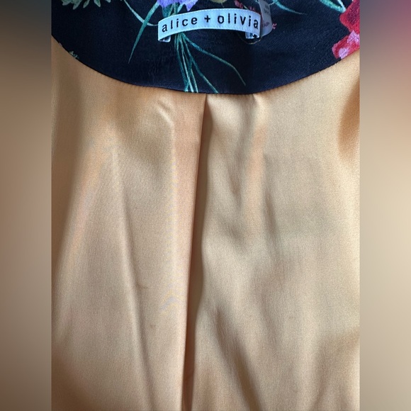 ALICE and OLIVIA Lila Oversized Patchwork Bomber Jacket - Picture 15 of 16